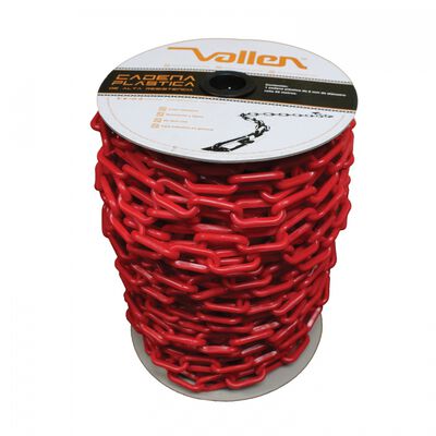 Cadena de Advertencia Vallen de Plastico Rojo de 8 Mm X 50 M