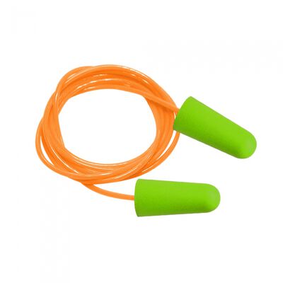 Tapon Auditivo Desechable Specfit Ec1003a de Espuma de Poliuretano Verde CCordon de PvcNylon Naranja Nrr 33 Db