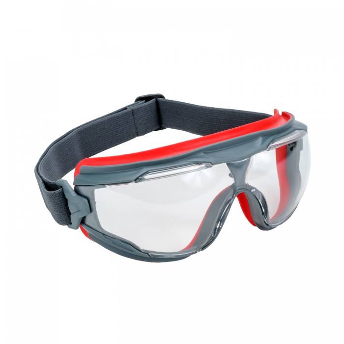 GOGGLE 3M GEAR 500 ARMAZON NEGROROJO MICA CLARA ANTIEMPAÑANTE SCOTCHGARD  image number null