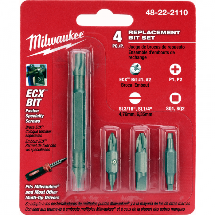 REPUESTO MILWAUKEE 48222110 DE PUNTAS PARA DESARMADOR 11 EN 1  image number null