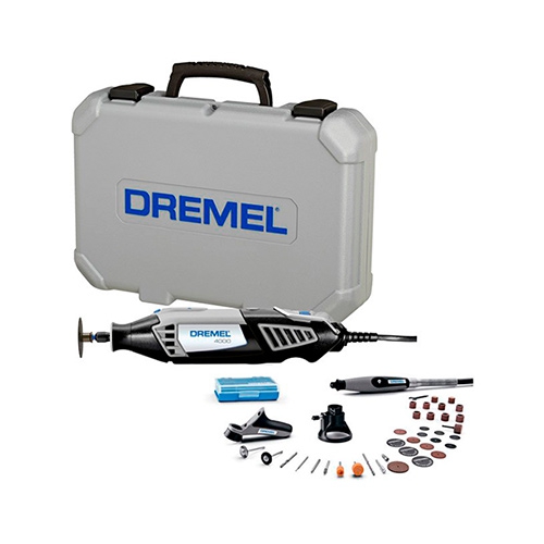 Minitorno Dremel 4000 + Kit 36 Accesorios + 3 Aditamentos F013