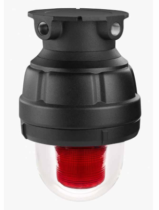 LAMPARA CON LUZ LED FEDERAL SIGNAL 27XL024RMOD ROJO A PRUEBA DE EXPLOSION 24 VDC  image number null