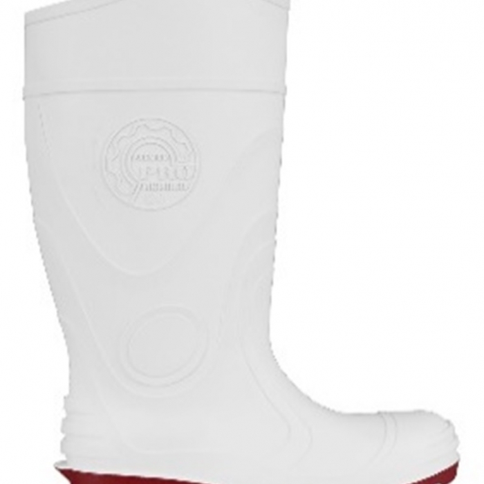 BOTA LASSER DURAMIL PREMIUM DE HULE BLANCO SIN CASQUILLO T-7  image number null