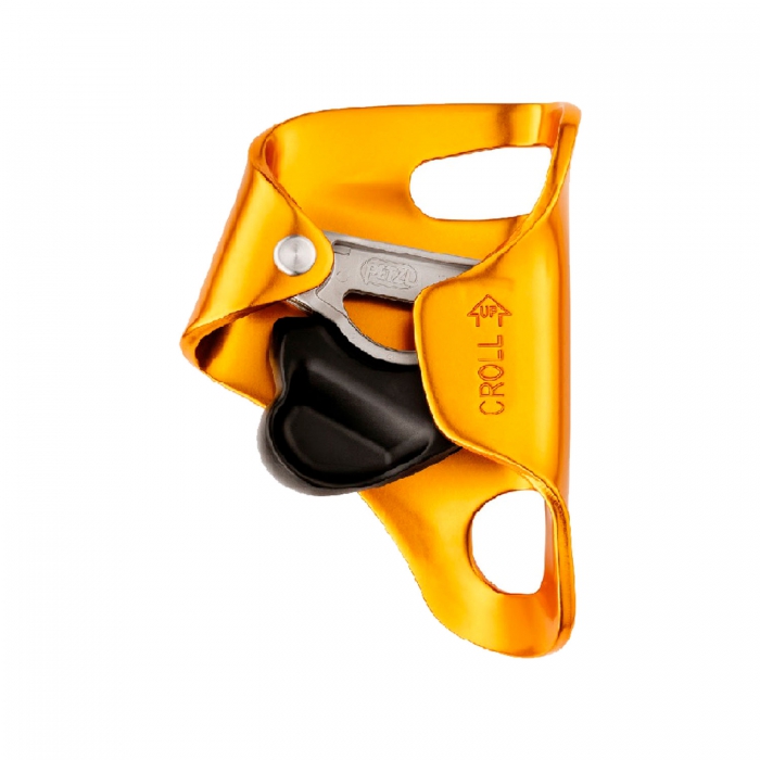 BLOQUEADOR VENTRAL PETZL DE ALUMINIO AMARILLO P/CUERDAS DE 8 A 13 MM  image number null