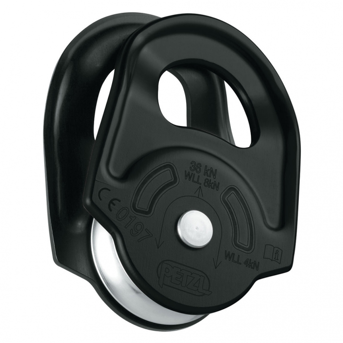 Polea Petzl Rescue Negro PCuerdas de 7 a 13 Mm  image number null